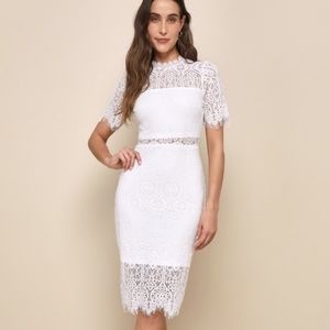 Lulu's White Lace Dress